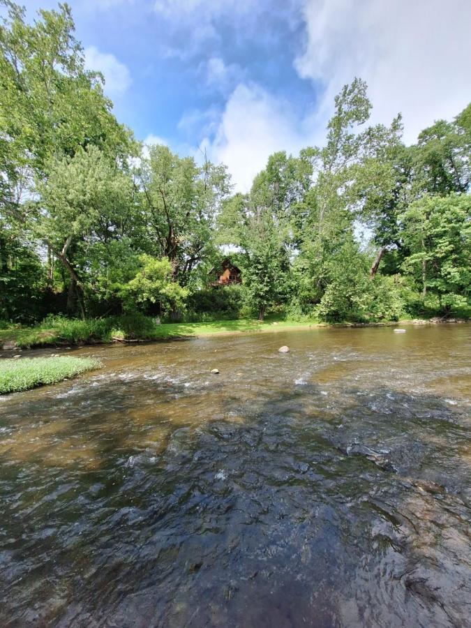 Neshannock Creekside Log Cabin Volant Exteriér fotografie